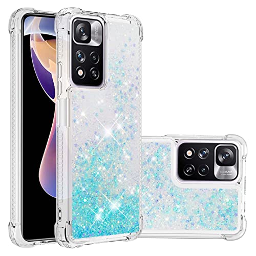 Glitzer Flüssig Hüllen Kompatibel mit Redmi Note 11 Pro Plus 5G, Mädchen Schutztasche Stoßfest Kratzfeste Flüssigkeit Transparent Bumper Handyhülle Silikon Kompatibel mit Xiaomi Redmi Note 11 Pro Plus Glitzer Flüssig Hüllen Kompatibel mit Redmi Note 11 Pro Plus 5G, Mädchen Schutztasche Stoßfest Kratzfeste Flüssigkeit Transparent Bumper Handyhülle Silikon Kompatibel mit Xiaomi Redmi Note 11 Pro Plus von QBYVQQN
