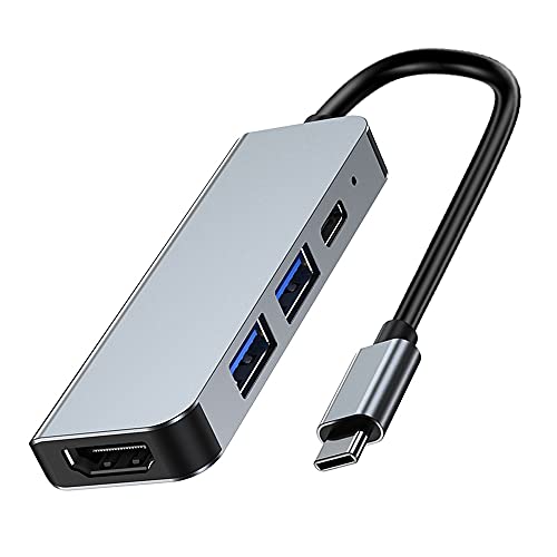 QCEs USB C Hub, USB C auf HDMI Multiport Adapter 4K Video USB 3.0 Port, PD Charging Portable Dock Kompatibel mit MacBook, iPhone 15 Pro, Nintendo Switch, Galaxy S22 von QCEs