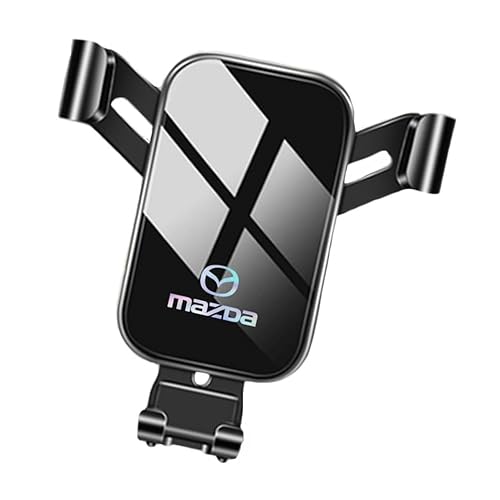 QCHIAN Handyhalterung Auto für Mazda CX-5 2013-2022, Kfz Handyhalterung Auto Lüftung Halter, 360° Drehbar Handy Halterung, Stabil Smartphone Halterung Auto Zubehör,B Black 2015~2016 von QCHIAN