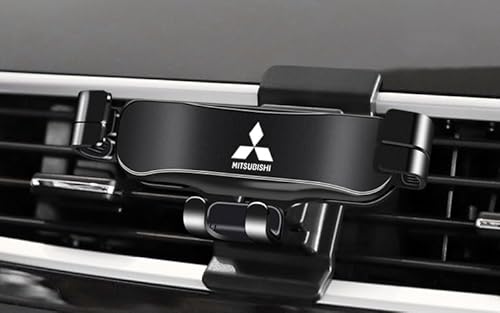 QCHIAN Handyhalterung Auto für Mitsubishi Eclipse Cross 2018-2023, Kfz Handyhalterung Auto Lüftung Halter, 360° Drehbar Handy Halterung, Stabil Smartphone Halterung Auto Zubehör,A Black von QCHIAN