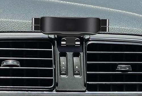 QCHIAN Handyhalterung Auto für Volkswagen Polo 2011-2023, Kfz Handyhalterung Auto Lüftung Halter, 360° Drehbar Handy Halterung, Stabil Smartphone Halterung Auto Zubehör,A Black 2011~2018 von QCHIAN