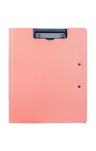 Niedliche Klemmbretter Board Clips, 2PCS A4 Datei Ordner Schreiben Pad Memo Clip Bord Doppel Clips Organizer for Unternehmen(Pink) von QCKNKMGG