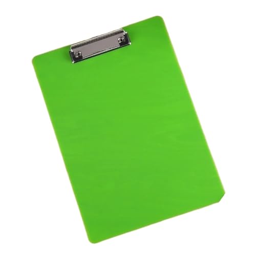 Niedliche Klemmbretter Board Clips, 3 Stück A4-Schreibmappe mit Low-Profile-Clip, Dokumentenmappe, A4-Papier-Organizer, Schreibtafel, durchscheinend, for Unternehmen(Green) von QCKNKMGG