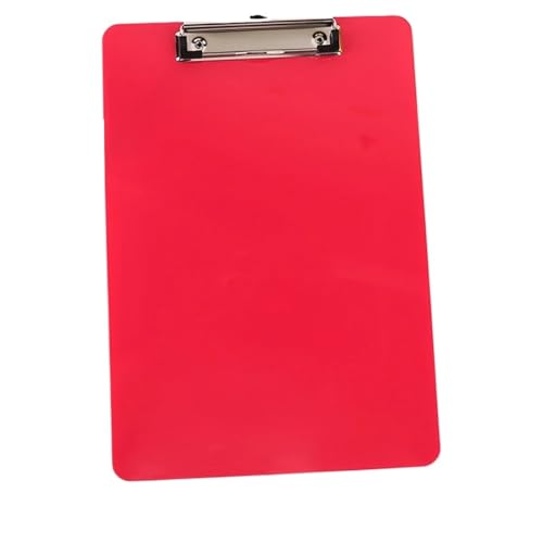 Niedliche Klemmbretter Board Clips, 3 stücke A4 Büroklammerhalter Informationsordner Speicherorganisator Schulschreibwaren Suppliesfor Unternehmen(Red) von QCKNKMGG