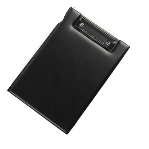 Niedliche Klemmbretter Board Clips, 4 stücke PU Leder A4 Konferenz Ordner Schreiben Padfolio A5 Faltbare Mit Lagerung for Unternehmen(A5) von QCKNKMGG