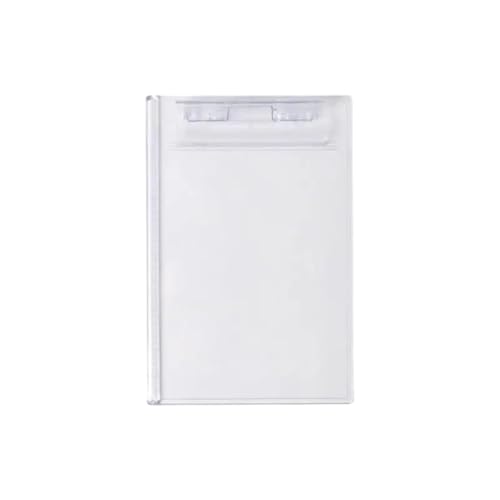 Niedliche Klemmbretter Board Clips, 4 stücke Transparent A4 A5 Papier Halter Schreibtafel Mit Profil Clip for Memos Formular Dokument for Unternehmen(A5) von QCKNKMGG