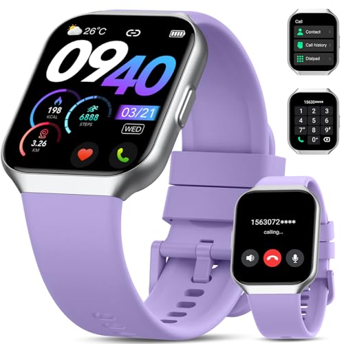 QCOQ Smartwatch with 1.96" Inch Display with 60 Hz, Up to 20 Days Battery Life, HyperOS, Heart Rate and Blood Oxygen Measurements von QCOQ