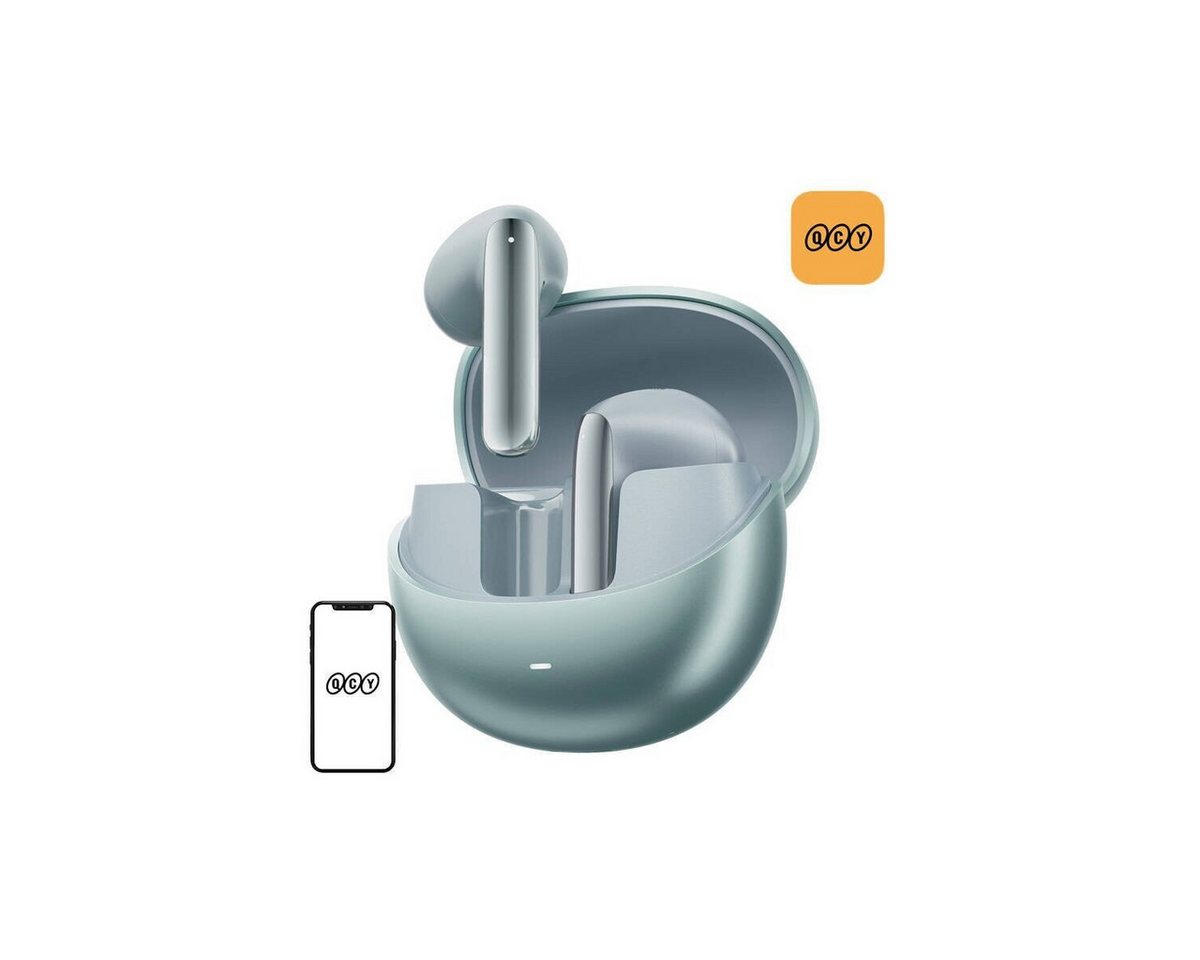 QCY TWS QCY AilyBuds Pro+ HT10 Pro Kopfhörer, ANC (grün) Bluetooth-Kopfhörer von QCY
