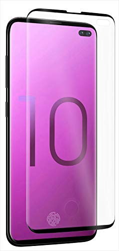 QDOS Optiguard Glass Curve Protect Black Samsung S10 Plus, QD-SG10PL21-CURVK (Black Samsung S10 Plus Curved, Edge-to-Edge, 0.3mm, 9H Tempered Glass Screen Protector) von QDOS