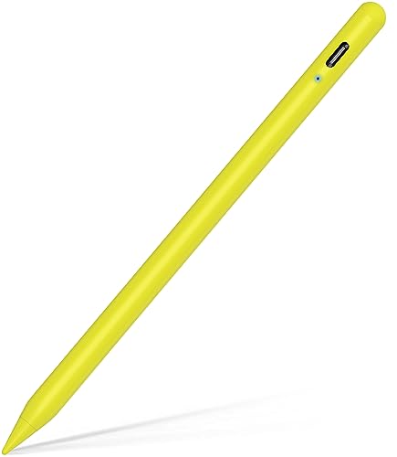 Pencil 2. Generation, Pencil für iPad Mit Magnetisches Kabellos Palm Rejection Neigung Stift für iPad 6/7/8/9/10, Mini 5/6, Air 3/4/5, Pro 11" 1/2/3/4 12.9" 3/4/5/6, Yellow von QDSYLQ