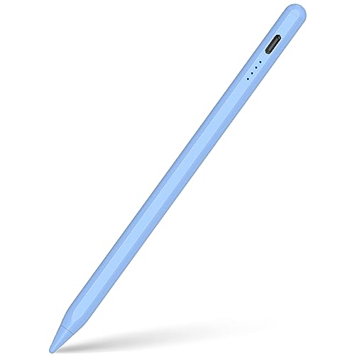 QDSYLQ Stylus Stift für iPad, 4-30 Minuten schnelles Aufladen Stift mit Palm Rejection und Neigung. Der Pencil für iPad ist ideal für Schüler, Stylus Pen Arbeit für 2018-2023 iPad/Mini/Pro/Air (Blau) von QDSYLQ