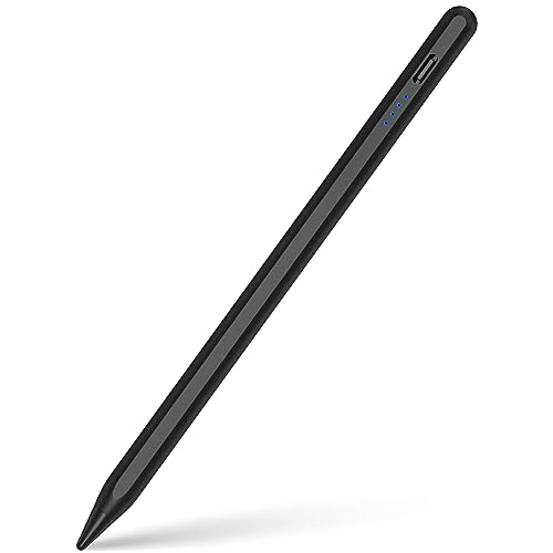 QDSYLQ Stylus Stift für iPad, 4-30 Minuten schnelles Aufladen Stift mit Palm Rejection und Neigung. Pencil für iPad ist ideal für Schüler, Stylus Pen Arbeit für 2018-2023 iPad/Mini/Pro/Air(Schwarz) von QDSYLQ