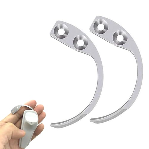 2Pcs Sicherheitsetiketten Entferner, Detacher Diebstahlsicherung,Handheld Security Hook Detacher, Etikettenentferner Edelstahl Detacher,Mehrzweck-Sicherheitswerkzeug zum Entfernen von Schutzetiketten von QEEROYO