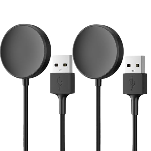 [2 Pack, 3.3ft] Charger for Samsung Galaxy Watch 7/Ultra/FE/6/6 Classic/5/5 Pro, Galaxy Watch 4/3/Active 2/Active Charger Fast Charging Dock von QEINZOY