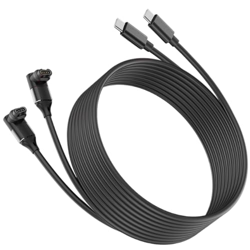 2 Stück USB C Ladekabel für Garmin Fenix 8 7 7S 7X 6 6S 6X Pro 5 5S, Forerunner 55 255 265 945 965, Vivoactive 5 4 3, Instinct 2, Approach S10 S40 S60, Vivomove 3 3S, Venu 3 2 Stück Sq, Black. von QEINZOY