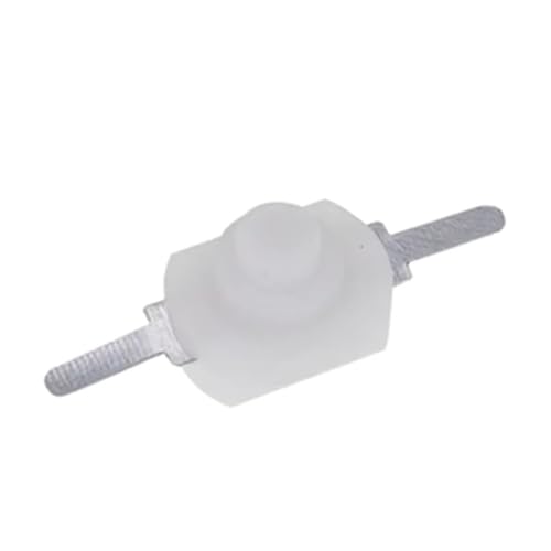 12 * 8MM DC 30V 1A Schwarz Weiß Auf Aus Mini Push Button Switch for Taschenlampe 1208YD Selbst locking 1Pcs(WHITE) von QEJBQKWU