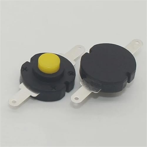 13 * 14mm Taschenlampe AC 250V 1.5A Schalter Flache Fuß AUF OFF Gelb Taste Schalter 2Pcs 13 * 14mm Taschenlampe AC 250V 1.5A Schalter Flache Fuß AUF OFF Gelb Taste Schalter 2Pcs von QEJBQKWU