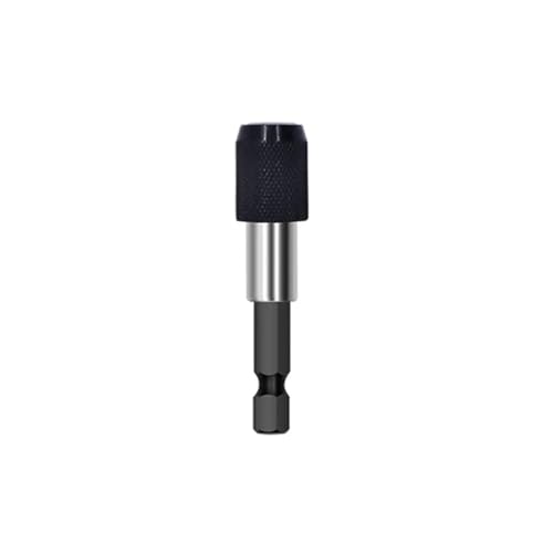 Adapter für elektrische Bohrmaschine mit 1/4 Zoll Sechskantschaft ohne Bithalter für 60 mm Magnetschraubendreher, 1 Stück (Schwarz) von QEJBQKWU