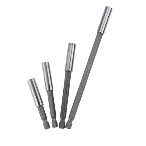 Bithalter für Schraubendreher, Sechskantschaft, 1/4 Zoll, langer Griff, 1 Stück (60 mm) von QEJBQKWU