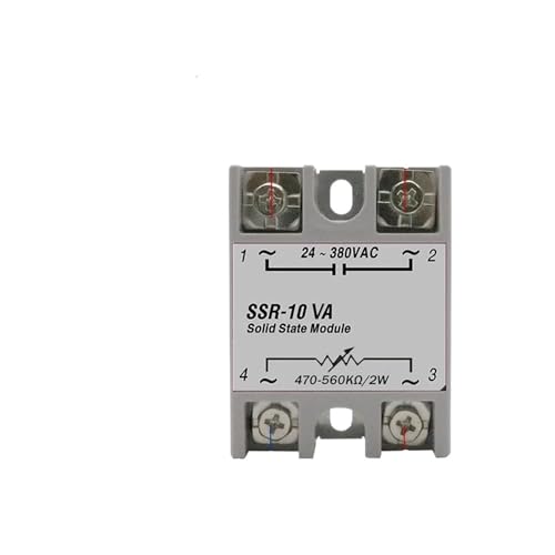 SSR-10VA SSR-25VA SSR-40VA SSR Halbleiterrelais Spannungsregler AC24-380V Ausgang 1 Stücke(With Potentiometer,SSR-100VA) von QEJBQKWU