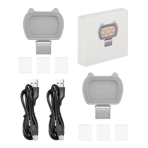 Mini Magnetic Fill Light, Rechargeable Small Fill Light, 2500K‑6800K Dimmable Fill Light, 2 Pcs Mini Video Light for DJI OSMO Mobile 6/OM 5/OM SE/OM4 SE Mini Magnetic Fill Light, Rechargeable Small Fill Light, 2500K‑6800K Dimmable Fill Light, 2 Pcs Mini Video Light for DJI OSMO Mobile 6/OM 5/OM SE/OM4 SE von QENETY