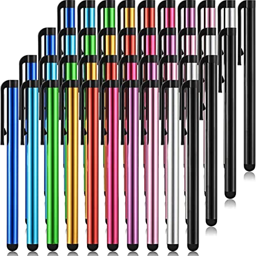 QESSUVNC Tablet Stift Stylus Pen Touchscreen Stift, Mehrere Farben Touchpen Kapazitiver Stift Eingabestift für Universal Touch Screens Devices, Compatible with iPad Stift, Smartphone, Tablet (20) von QESSUVNC