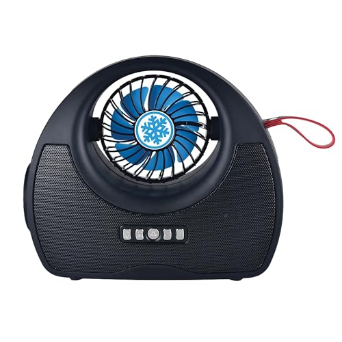 R-40 Multifunktionales solarbetriebenes Bluetooth-Radio + Taschenlampe und Kühlventilator, Schwarz R-40 Multifunktionales solarbetriebenes Bluetooth-Radio + Taschenlampe und Kühlventilator, Schwarz von QFX