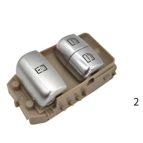 Fensterheber Schalter Für Benz E Klasse E200 E260 E300 E350 Für W213 2016-2023 Ersatz 2229050009 Auto Hinten Tür Elektrische Power Master Fenster Schalter Taste Power Fenster(Beige) von QGBKLZNZHP