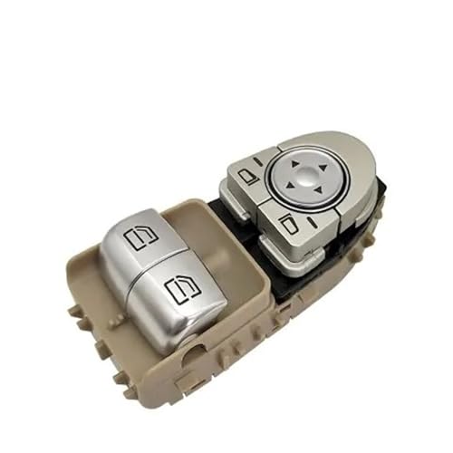 Fensterheber Schalter Für Benz W205 W447 W448 Für CV Klasse V260 C180 C200 C300 Coupe Ersatz 2059057011 Auto Elektrische Power Master Fenster Schalter Taste Power Fenster(Beige B) von QGBKLZNZHP