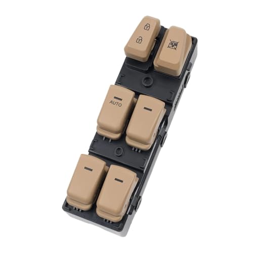 Fensterheber Schalter Für Hyundai Für Sonata 2011 2012 2013 2014 93570-3S000 93570-3S000RY Electric Power Fenster Master Control Schalter Konsole Taste Taste Power Fenster(Beige) von QGBKLZNZHP