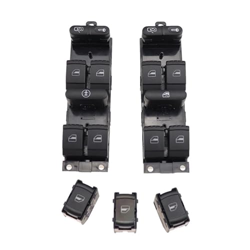 Fensterheber Schalter Für MK4 Für Jetta Für Bora Für PASSAT Für B5 Für GOLF Für Superb 2000 2001 2002 2003 2004 1J49598 Fenster Panel Master Control Schalter Taste Power Fenster(Control) von QGBKLZNZHP