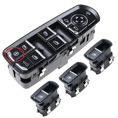 Fensterheber Schalter Für Panamera Für Cayenne Für Macan 2011-2017 7PP959855C 7PP959858RDML 7PP959858MDML Power Fenster Schalter Auto Zubehör Taste Power Fenster(Set Children) von QGBKLZNZHP