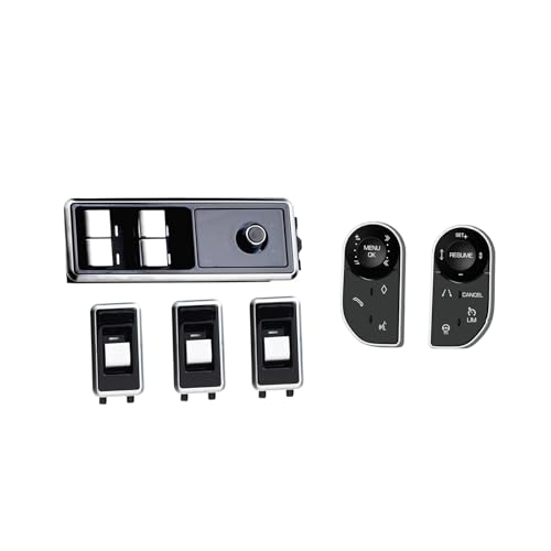 Fensterheber Schalter Für Range Rover L405 2013-2017 Sport L494 Entdeckung 5 L462 Auto Fenster Control Digital Schalter Nachrüstsatz Taste knopf Taste Power Fenster(6PCS As the option) von QGBKLZNZHP