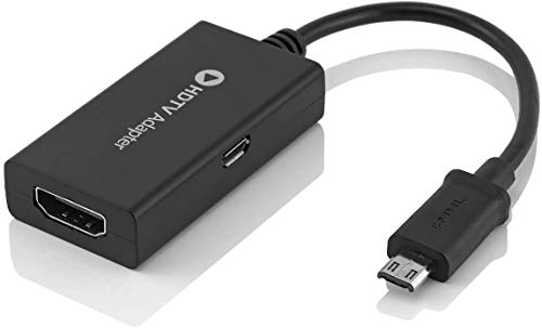 QGECEN MHL 11-pin Micro USB to HDMI Cable Adapter with 1080p Video Audio Output for Samsung Galaxy S3 S4 S5, Note 2 3 4, Galaxy Tab 3, Tab S, Tab Pro von QGECEN