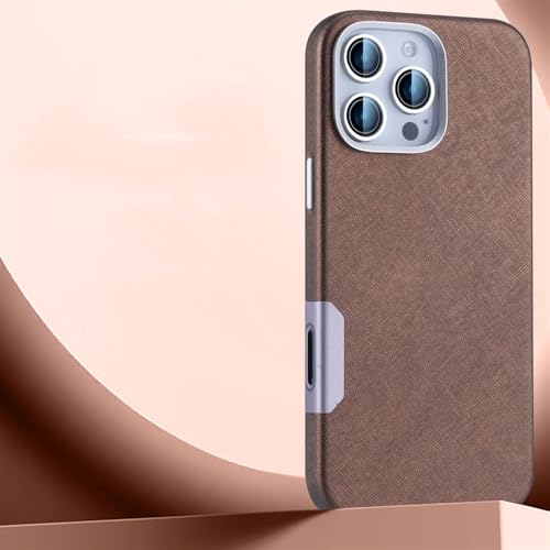 QGGNMGT Luxuriöse Handyhülle aus PU-Leder für iPhone 16 15 14 Pro Max, Legierung, Kamera, Touch-Taste, stoßfeste Schutzhülle, Gold, für iPhone 16 Pro QGGNMGT Luxuriöse Handyhülle aus PU-Leder für iPhone 16 15 14 Pro Max, Legierung, Kamera, Touch-Taste, stoßfeste Schutzhülle, Gold, für iPhone 16 Pro von QGGNMGT