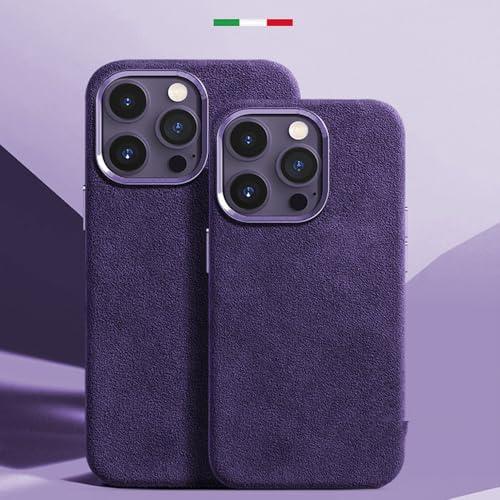 QGGNMGT Metallschutzhülle für iPhone 12 13 14 15 16 Pro Max, magnetische Anziehungskraft, hochwertige importierte Hülle, lila, für iPhone 16 Plus QGGNMGT Metallschutzhülle für iPhone 12 13 14 15 16 Pro Max, magnetische Anziehungskraft, hochwertige importierte Hülle, lila, für iPhone 16 Plus von QGGNMGT
