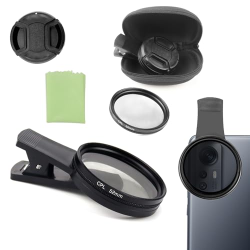 QGGTQG CPL Filter 52 mm Universell Handykamera CPL Filter Clip-On-Handy-CPL-Filter CPL Handy-Kameraobjektiv-Polarisator mit Gewinde-Clip für iPhone, Samsung, Android-Smartphones QGGTQG CPL Filter 52 mm Universell Handykamera CPL Filter Clip-On-Handy-CPL-Filter CPL Handy-Kameraobjektiv-Polarisator mit Gewinde-Clip für iPhone, Samsung, Android-Smartphones von QGGTQG