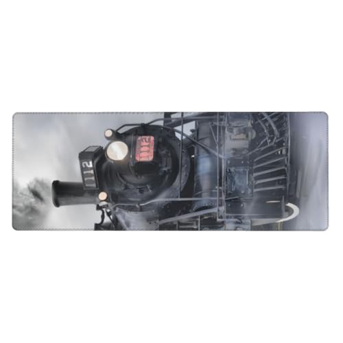 QGWDYYJQ Mauspad mit Dampfzug und Wolken, bedruckt, 30 x 80 cm, Tastatur-Pad, Schreibtisch-Schutz-Pad QGWDYYJQ Mauspad mit Dampfzug und Wolken, bedruckt, 30 x 80 cm, Tastatur-Pad, Schreibtisch-Schutz-Pad von QGWDYYJQ