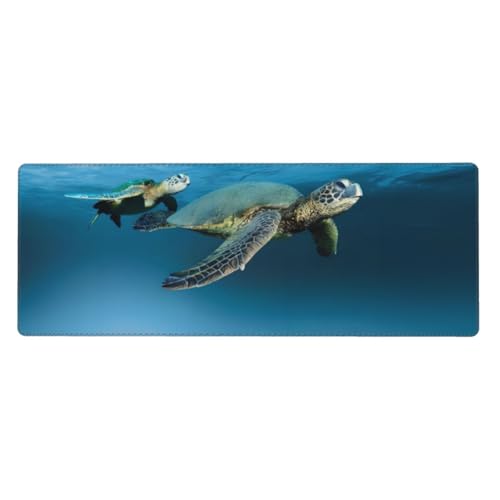 QGWDYYJQ Mauspad mit Meeresmuschel, Seestern, Schildkröte, bedruckt, 30 x 80 cm, Tastatur-Pad, Schreibtisch-Schutz-Pad QGWDYYJQ Mauspad mit Meeresmuschel, Seestern, Schildkröte, bedruckt, 30 x 80 cm, Tastatur-Pad, Schreibtisch-Schutz-Pad von QGWDYYJQ