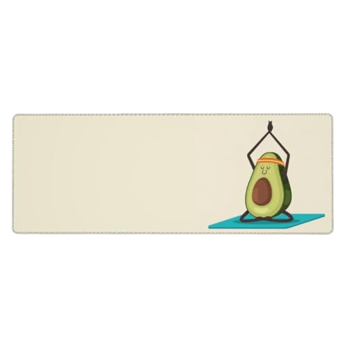QGWDYYJQ Mauspad mit niedlichem Yoga-Avocado-Druck, 30 x 80 cm, Tastatur-Pad, Schreibtisch-Schutz-Pad QGWDYYJQ Mauspad mit niedlichem Yoga-Avocado-Druck, 30 x 80 cm, Tastatur-Pad, Schreibtisch-Schutz-Pad von QGWDYYJQ