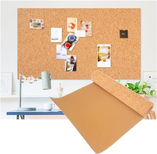 Selbstklebende Pinnwand, Korkwand, rahmenlos, für Zuhause, Büro, Schule) von QHBDJX