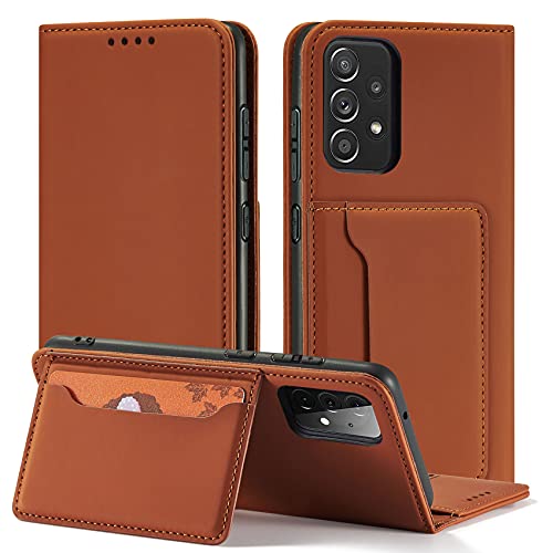QHOHQ Handyhülle für Samsung Galaxy A52 4G / A52 5G / A52S 5G Hülle, Intelligente Halterung Premium Leder Magnetisch Geschäftsstil Case Schutzhülle - Braun QHOHQ Handyhülle für Samsung Galaxy A52 4G / A52 5G / A52S 5G Hülle, Intelligente Halterung Premium Leder Magnetisch Geschäftsstil Case Schutzhülle - Braun von QHOHQ