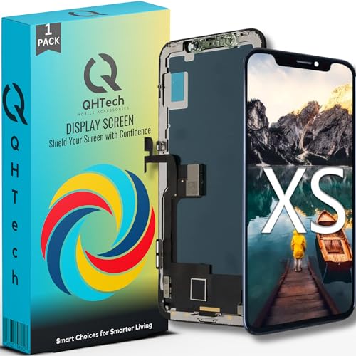 QHTech Display für iPhone-XS-LCD 5.8" Bildschirm Ersatz FHD Touchscreen 3D Touch Digitizer, Ersatzteil for (iPhone XS) von QHTech