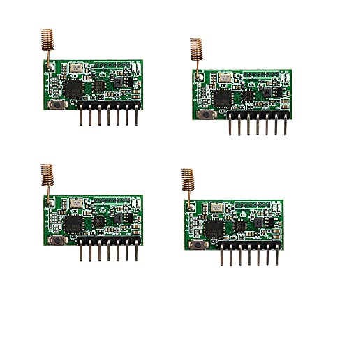 QIACHIP RX480e 868 MHz Sender empfänger RF Funk modul für Arduino und Garagentoröffner,Wireless Module with Antenna 4 Sätze von QIACHIP