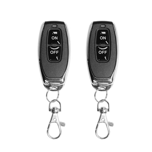 QIACHIP rf Fernbedienung 1527,Mando a Distancia 433 MHz kabellose Fernbedienung Transmitter Schlüsselanhänger 1527 Lerncode 2 Tasten ON Off, für die Verwendung mit QIACHIP Empfänger QIACHIP rf Fernbedienung 1527,Mando a Distancia 433 MHz kabellose Fernbedienung Transmitter Schlüsselanhänger 1527 Lerncode 2 Tasten ON Off, für die Verwendung mit QIACHIP Empfänger von QIACHIP