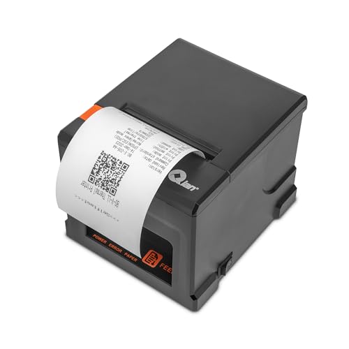 Yeyian Qian Thermo-Belegdrucker 80 mm POS POS Automatisches Schneiden ESC/POS | Geschwindigkeit 220 mm/s | Treiber Windows, MacOS, Linux | Wandhalterung | USB-Anschluss, LAN (Ethernet) von QIAN