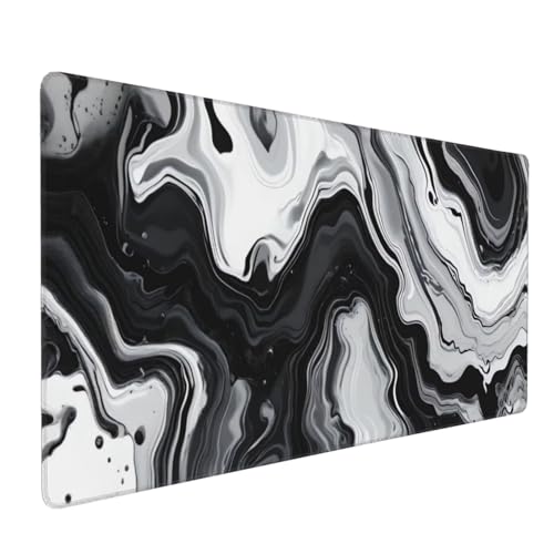 Marmormuster Mauspad XXL 800x400x3 mm, Groß Gaming Mauspad Design Vernähte Kanten, Wetterfest Anti Rutsch Mousepad PC Laptop verbessert Präzision und Geschwindigkeit, für Home Office A-191 Marmormuster Mauspad XXL 800x400x3 mm, Groß Gaming Mauspad Design Vernähte Kanten, Wetterfest Anti Rutsch Mousepad PC Laptop verbessert Präzision und Geschwindigkeit, für Home Office A-191 von QIANLUOO