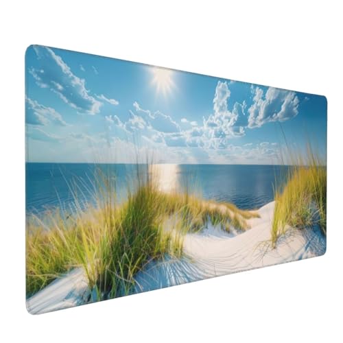 Strand Sanddüne Gaming Mauspad, Mousepad XXL 900x400x3 mm, Wasserdicht Anti-Rutsch Schreibtisch Mouse Pad verbessert Präzision und Geschwindigkeit, Gaming Zubehör für Home Zimmer Deko Q-846 Strand Sanddüne Gaming Mauspad, Mousepad XXL 900x400x3 mm, Wasserdicht Anti-Rutsch Schreibtisch Mouse Pad verbessert Präzision und Geschwindigkeit, Gaming Zubehör für Home Zimmer Deko Q-846 von QIANLUOO