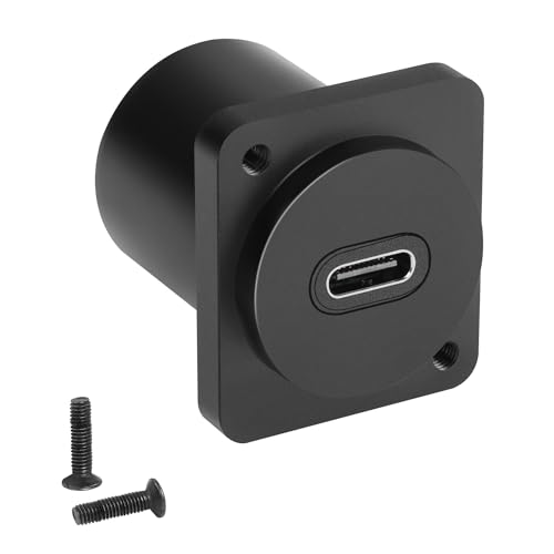QIANRENON 10Gbps USB C Panel Montage Adapter Type C 3.1 Buchse auf Buchse Gerader Einbau Anschluss, 100W Aufladen, Integriert Al Legierung Gehäuse, D/XLR Panel Montage, für Verlängerung QIANRENON 10Gbps USB C Panel Montage Adapter Type C 3.1 Buchse auf Buchse Gerader Einbau Anschluss, 100W Aufladen, Integriert Al Legierung Gehäuse, D/XLR Panel Montage, für Verlängerung von QIANRENON