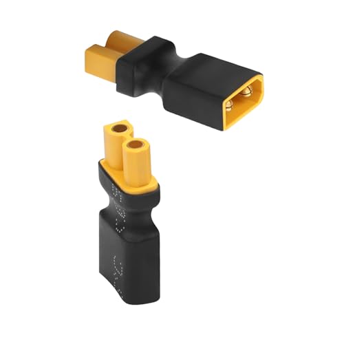 QIANRENON 15A XT30 Modellflugzeug Stromversorgung Verlängerung Adapter Vergoldet XT30 Stecker auf XT30 Buchse Li Batterie Anschluss Extender, für RC Boot Auto Modelle Außenstromversorgung, 2Pcs QIANRENON 15A XT30 Modellflugzeug Stromversorgung Verlängerung Adapter Vergoldet XT30 Stecker auf XT30 Buchse Li Batterie Anschluss Extender, für RC Boot Auto Modelle Außenstromversorgung, 2Pcs von QIANRENON